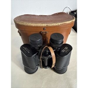 Vtg SEARS BINOCULARS  7x50 mm Coated Optics Model # 6204 W/ Case